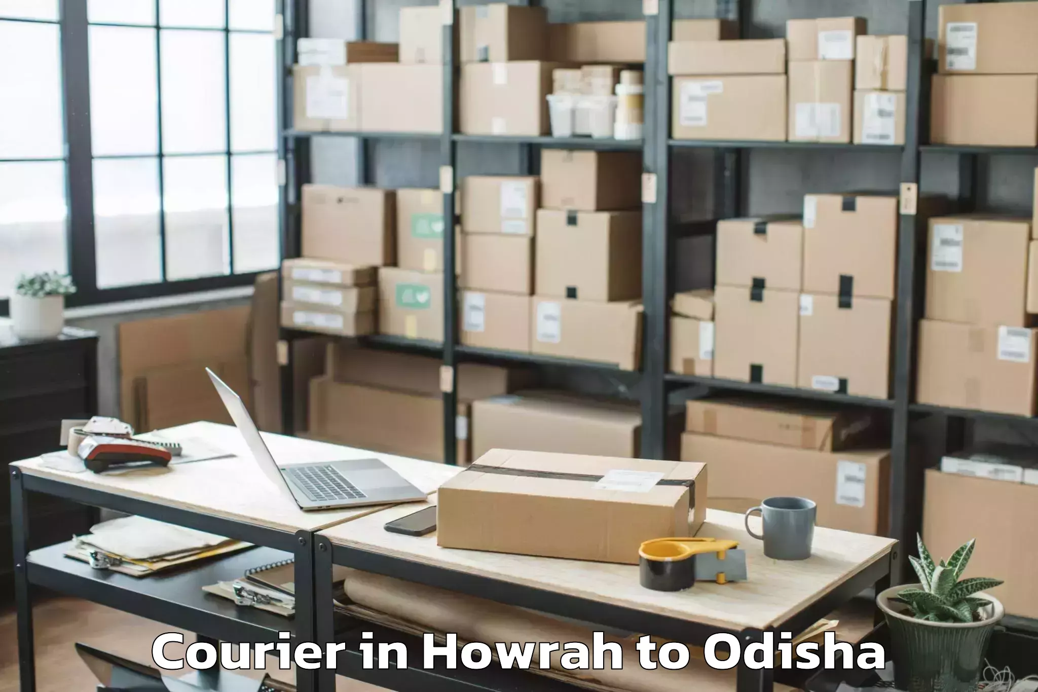 Leading Howrah to Komana Courier Provider